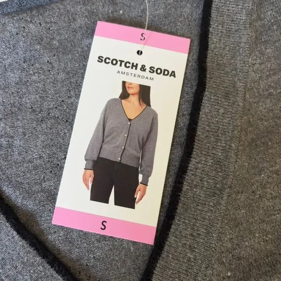 Scotch & Soda Women's Grey Cardigan - Picture 2 of 6